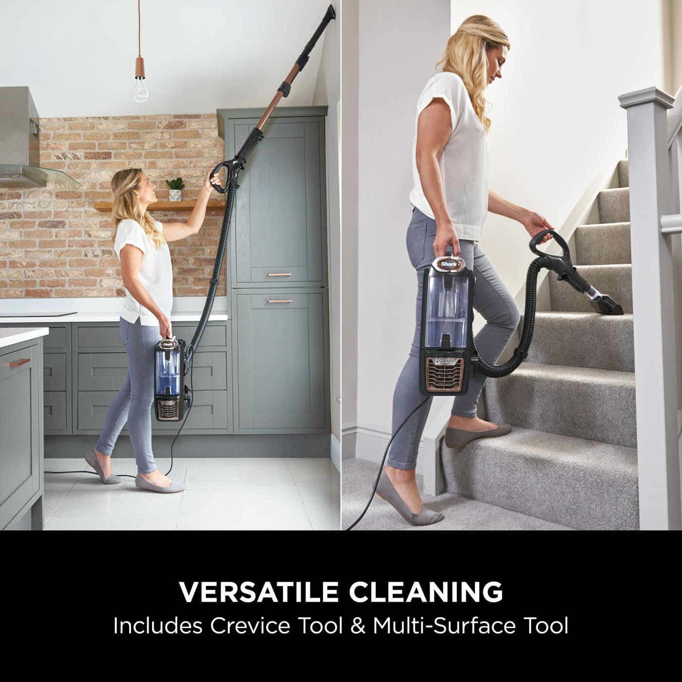 Shark Corded Upright Vacuum Cleaner, 0.83L with Anti Hair Wrap Technology & DuoClean