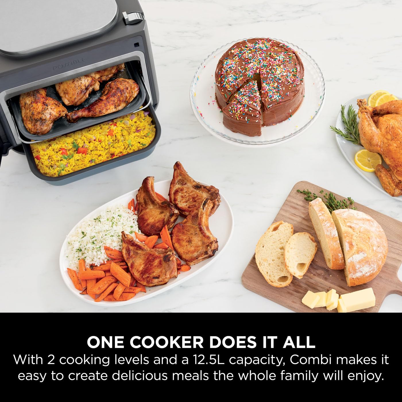 Ninja Combi 12-In-1 Multi-Cooker, Oven & Air Fryer, 12 Cooking Functions