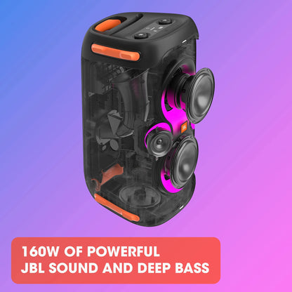 JBL PartyBox 110 in Black - Portable and Rolling Bluetooth Party Speaker