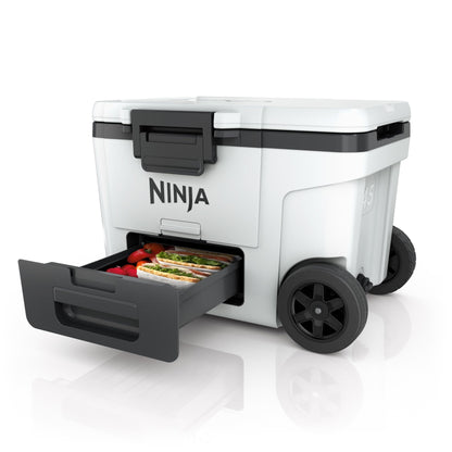 Ninja FrostVault Heavy-Duty Insulated Cool Box, Wheeled Premium Cooler