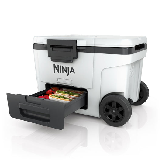 Ninja FrostVault Heavy-Duty Insulated Cool Box, Wheeled Premium Cooler