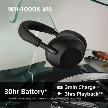 Sony WH-1000XM6 Flagship Noise Cancelling Over-Ear Wireless Bluetooth Headphones