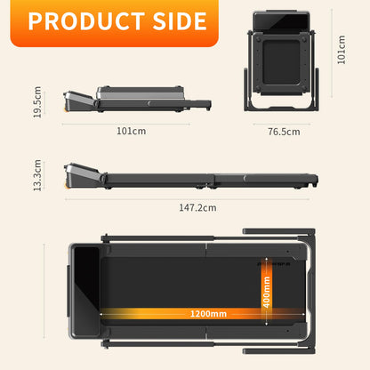 WalkingPad Z3 Hybrid+ Folding Treadmill, Walking Pad with Handle 1-10 Km/h