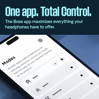 Bose QuietComfort Wireless Noise Cancelling Headphones, Bluetooth Over Ear Headphones with Up To 24 Hours of Battery Life, Black