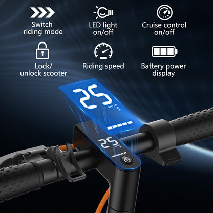 Riceel Electric Scooter, Max Speed 25 km/h, Max Range 20 km, 8.5" Solid Tire