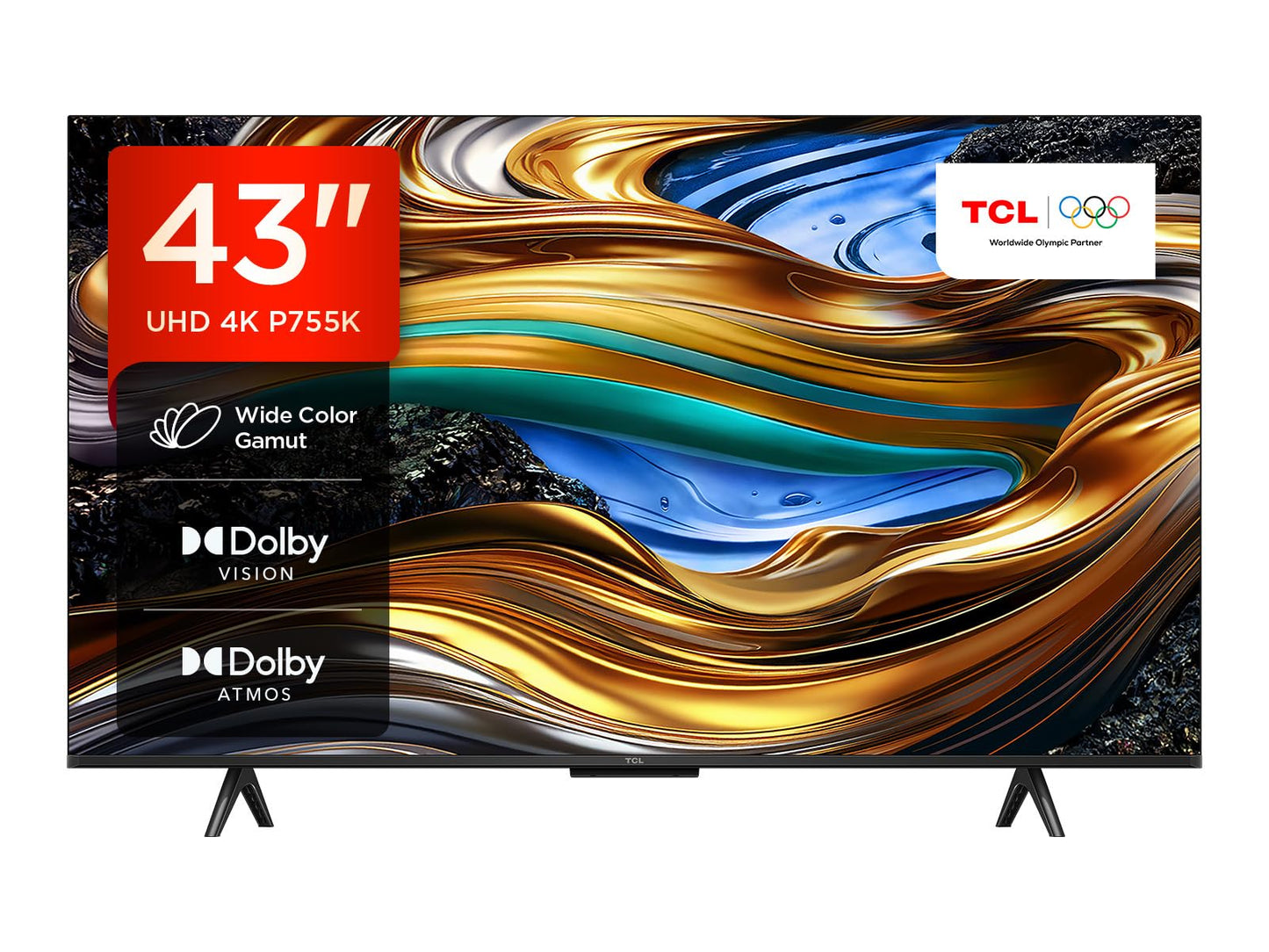 TCL 43P755K 43-inch Ultra HD, Wide Color Gamut, 4K HDR TV