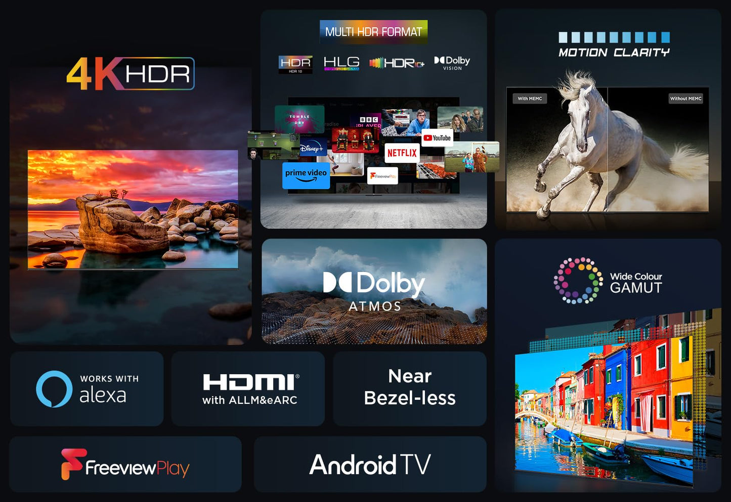 TCL 43P755K 43-inch Ultra HD, Wide Color Gamut, 4K HDR TV