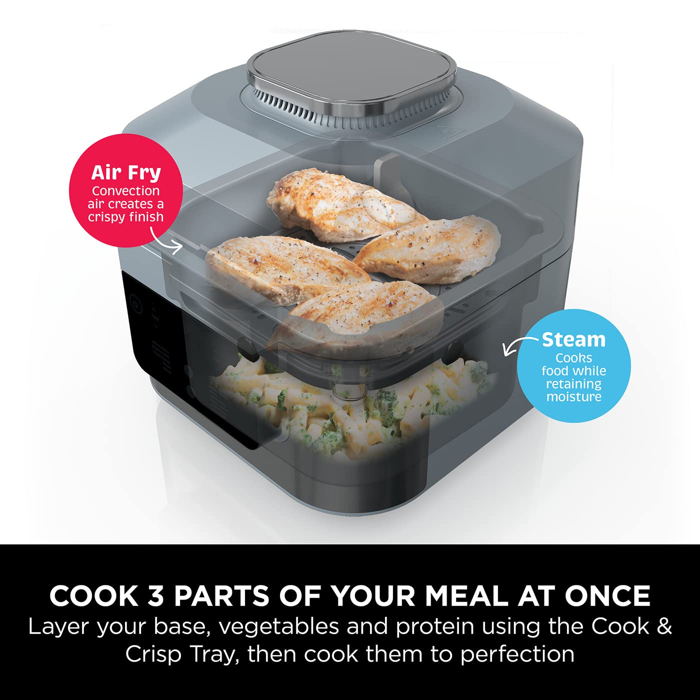 Ninja Speedi 10-in-1 Rapid Cooker, Air Fryer and Multi Cooker, 5.7L, Meals for 4 in 15 Minutes