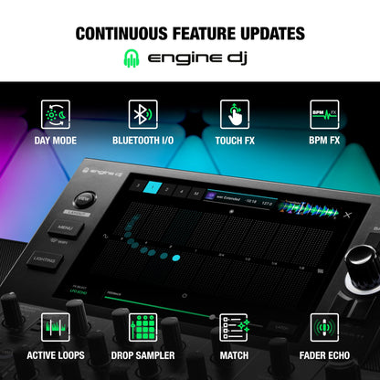 Denon DJ SC LIVE 4 Standalone DJ Controller with Stem Separation on 4-Decks