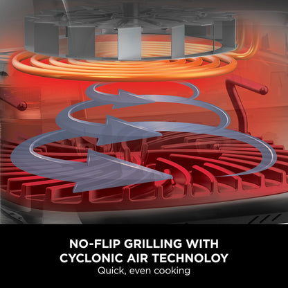 Ninja Foodi MAX Health Grill & Air Fryer with Digital Cooking Probe, 6-in-1; Grill, Fry, Bake