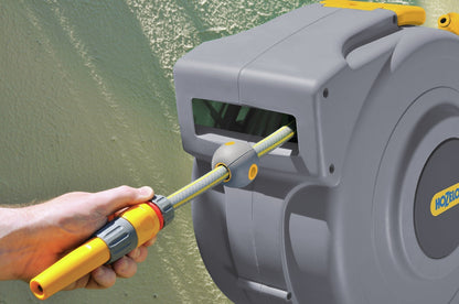 Hozelock Tricoflex 2385 7600 Auto Reel Limited Edition with 25 m Hose and Basic Equipment