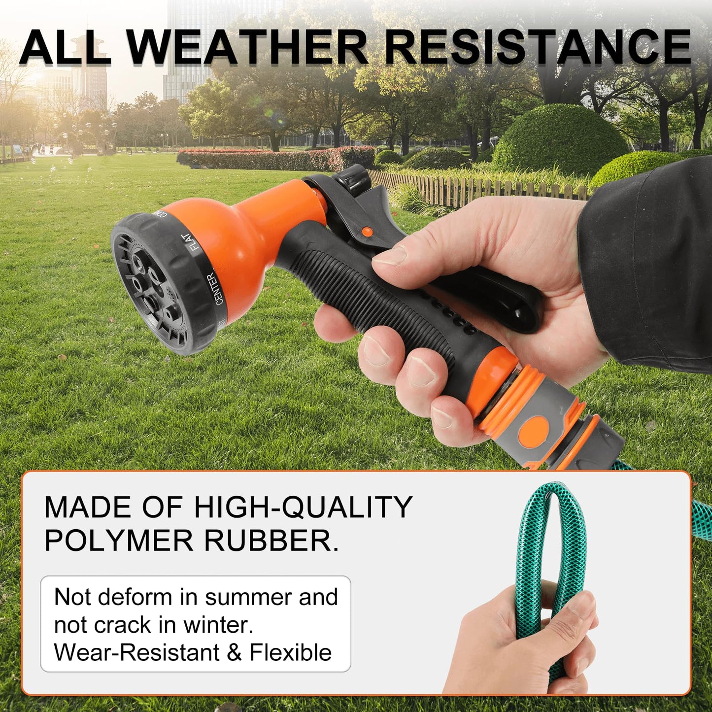 Himix Retractable Garden Hose Reel - 1/2 inch x 50ft Wall Mounted Hose Reel