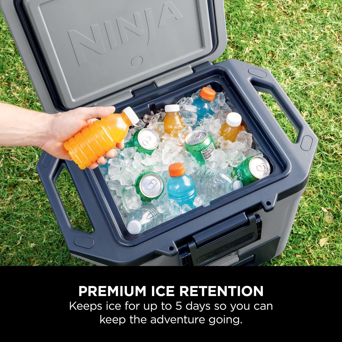 Ninja FrostVault Hard Cooler 30qt/28L, Premium Heavy-Duty Insulated Cool Box
