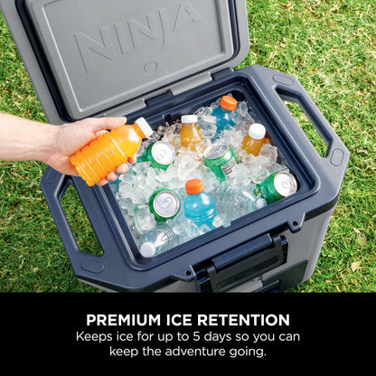 Ninja FrostVault Hard Cooler 30qt/28L, Premium Heavy-Duty Insulated Cool Box