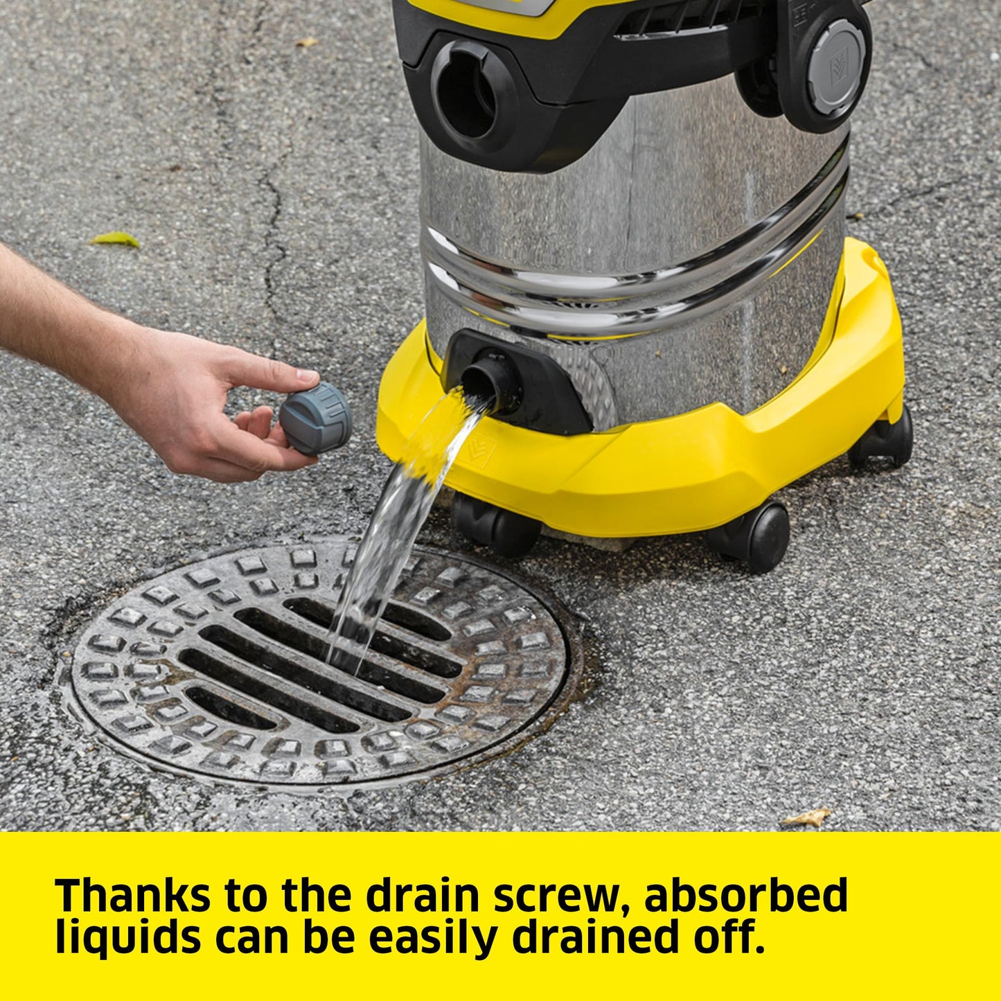 Kärcher 1.628-378.0, WD 6 P Premium Wet & Dry Vacuum Cleaner, Yellow, 1300 W, 30 liters