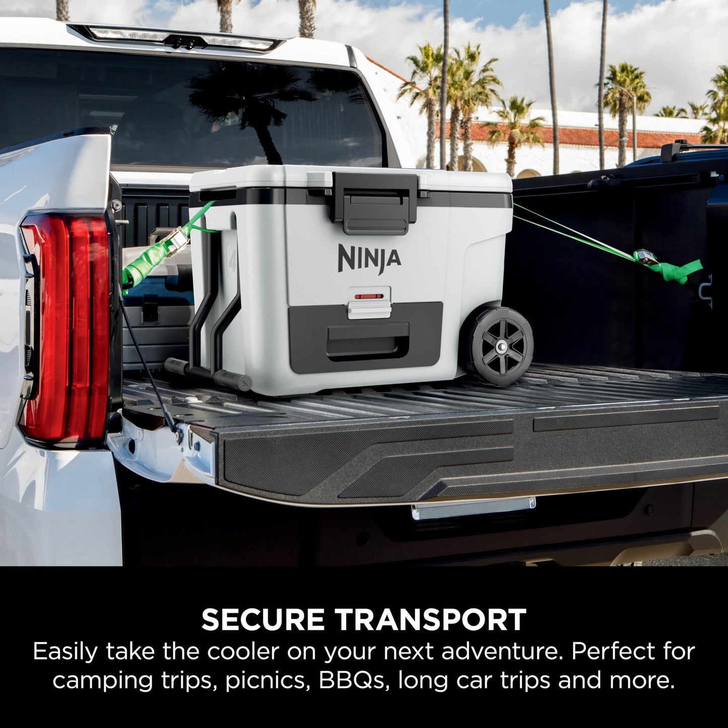 Ninja FrostVault Heavy-Duty Insulated Cool Box, Wheeled Premium Cooler