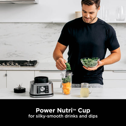 Ninja Foodi Power Nutri Blender 3-in-1, Blend Smoothie Bowls, Thick Spreads & Frozen Drinks