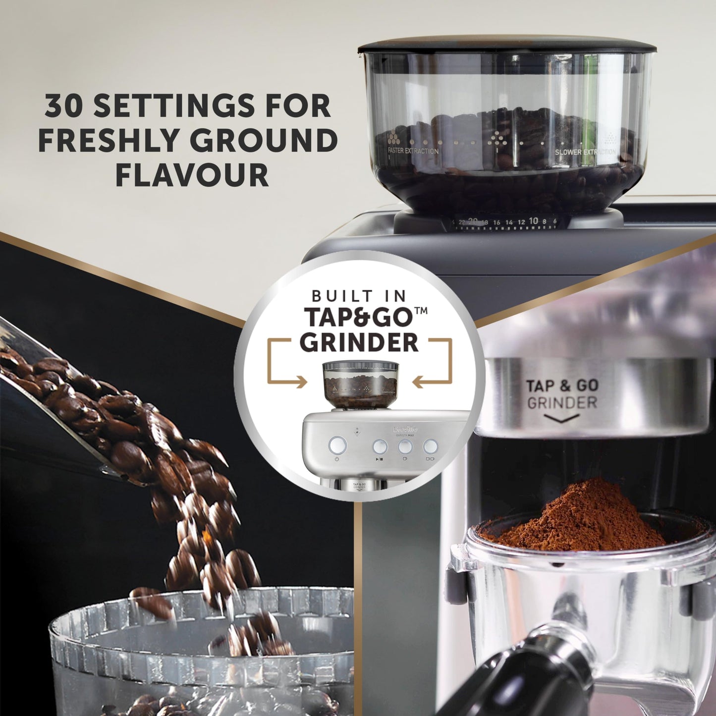 Breville Barista Max Espresso Machine | Latte & Cappuccino Coffee Maker