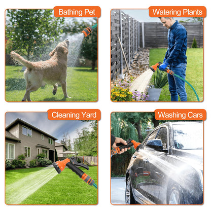 Himix Retractable Garden Hose Reel - 1/2 inch x 50ft Wall Mounted Hose Reel