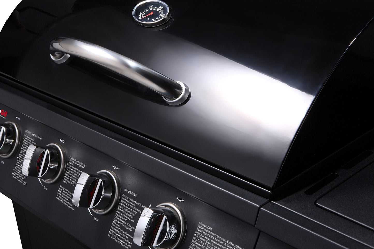 CosmoGrill Original 5 Gas Burner 4+1 Garden Grill, Steel Warming Rack, Side-Burner