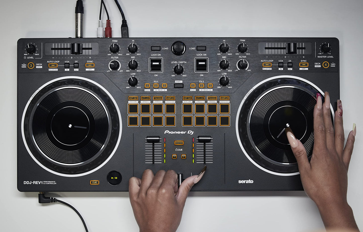 Pioneer DJ - DDJ-REV1 - Scratch-style 2-channel DJ controller for Serato