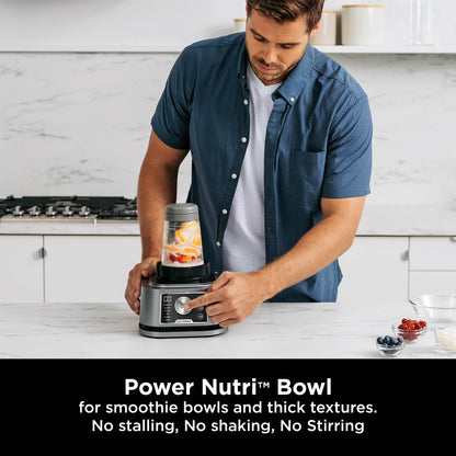 Ninja Foodi Power Nutri Blender 3-in-1, Blend Smoothie Bowls, Thick Spreads & Frozen Drinks