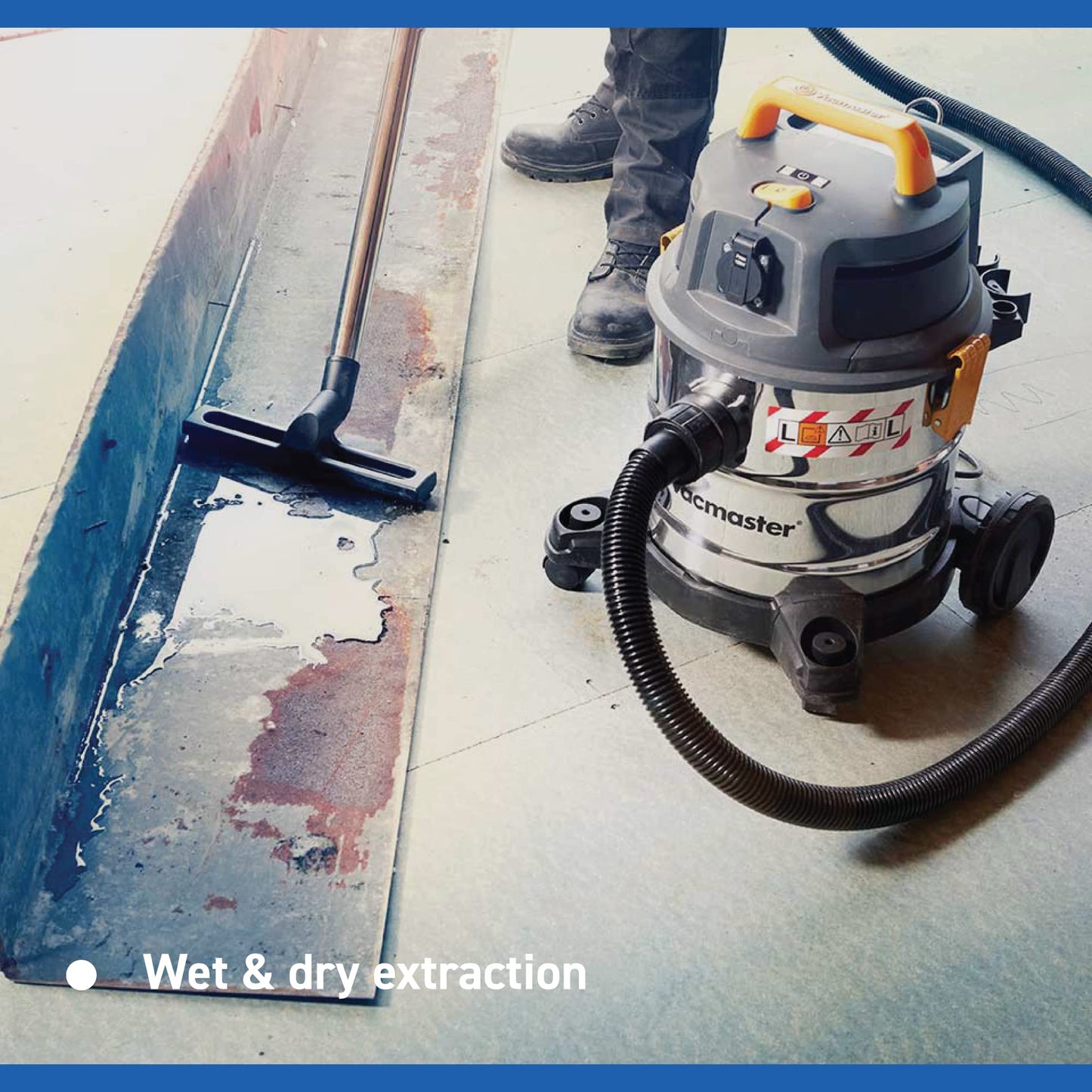 Vacmaster Wet and Dry Vacuum Cleaner 20L. 240V L Class Industrial Dust Extractor.