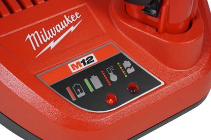 Milwaukee M12 FIW38-622X Fuel™ Impact Wrench Kit 12V 1 x 2.0Ah & 1 x 6.0Ah Li-ion