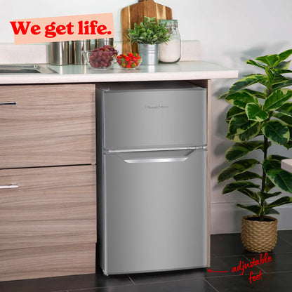 Russell Hobbs Undercounter Fridge Freezer 48cm Wide 85 Litre Total Capacity 61L/24L, LED Light