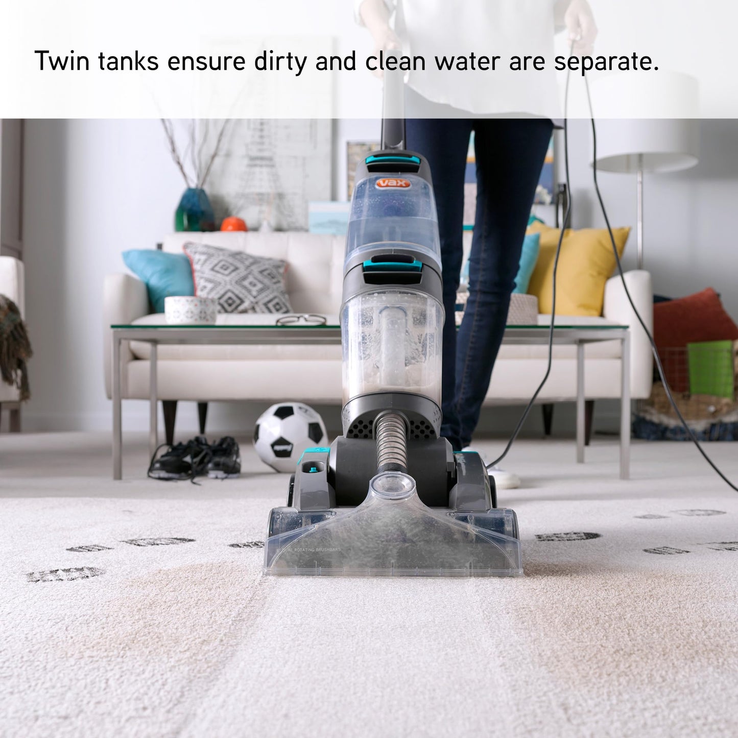 Vax Dual Power Pet Advance Carpet Cleaner, Carpet Cleaning Machine, Carpet Washer, Stain Remover