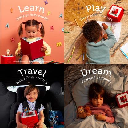 Tonies Toniebox Disney Classics bundle featuring 1 creative & 3 tonies - Lion King, Cars & Toy Story, Blue