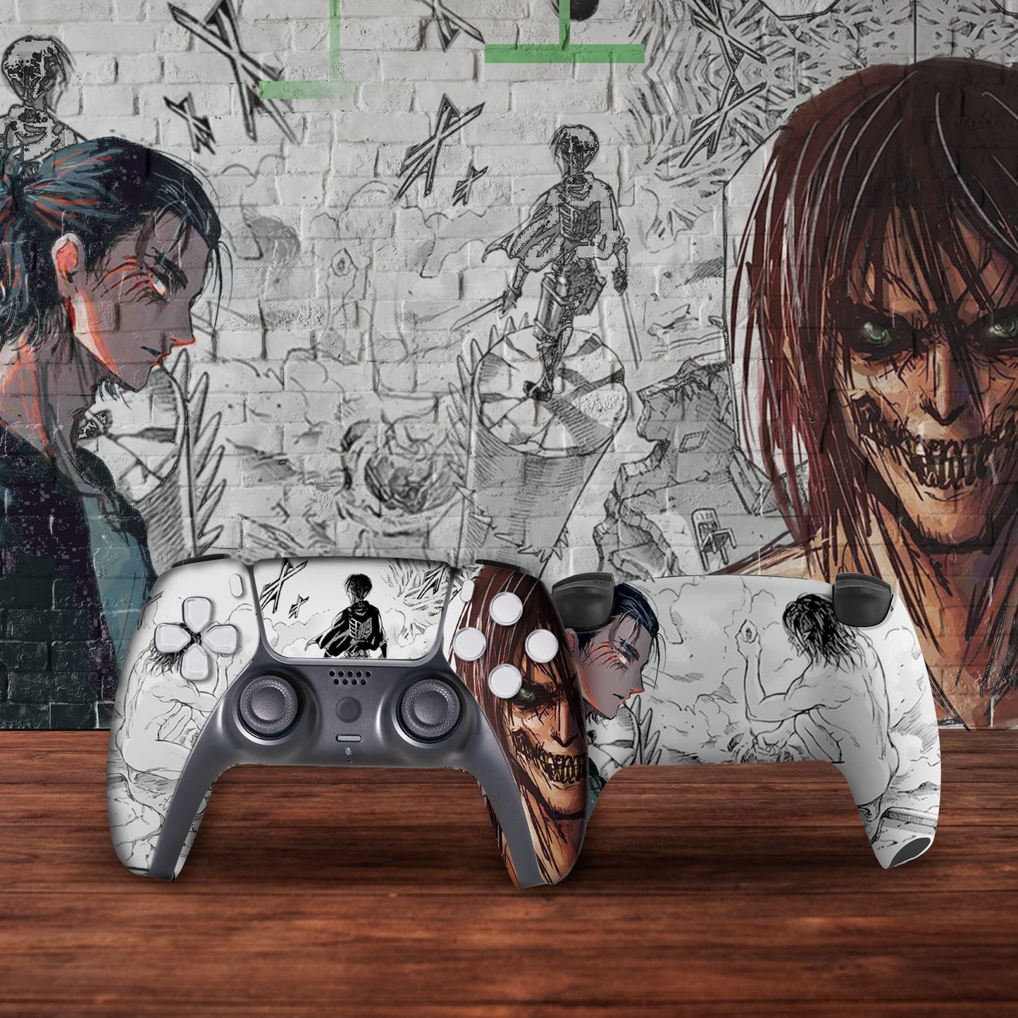 Attackk on Tittan Custom PS-5 Controller Wireless compatible with Play-Station 5 Console