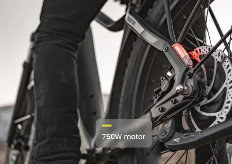 Aventon Aventure.2 Step-Through Fat Tire E-bike in Slate Grey