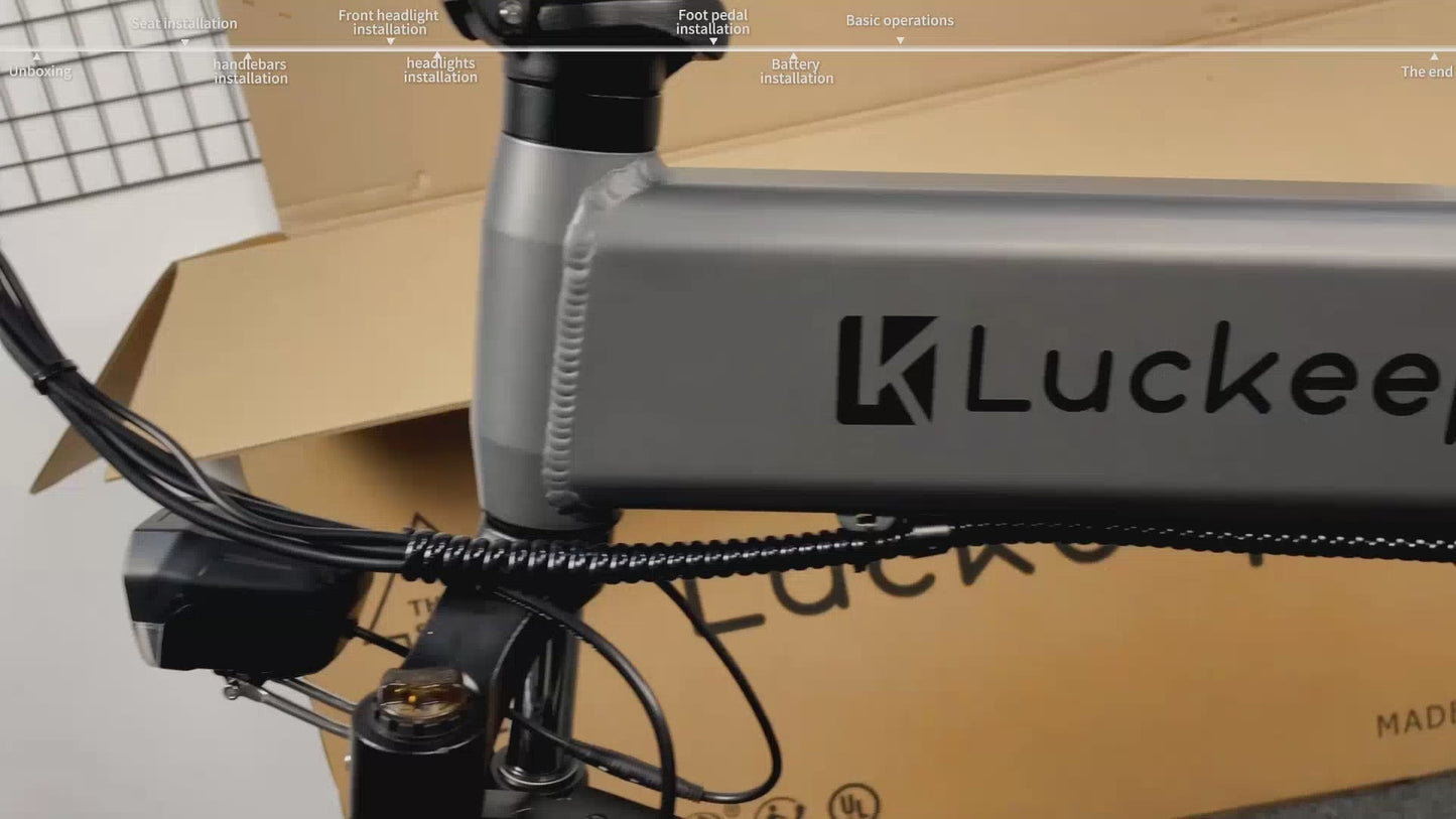 Luckeep X1 Lite Folding E-Bike – 1500W Peak, 60-Mile Range