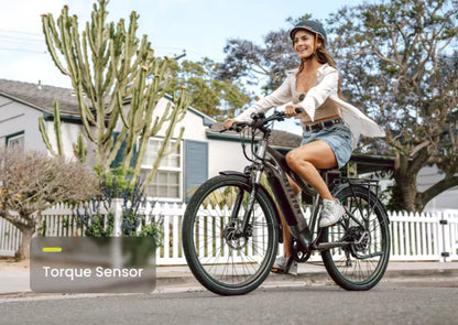 Aventon Level.2 Step-Through Commuter E-Bike In Glacier